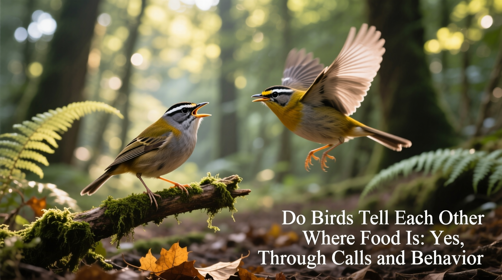 do birds tell each other where food is