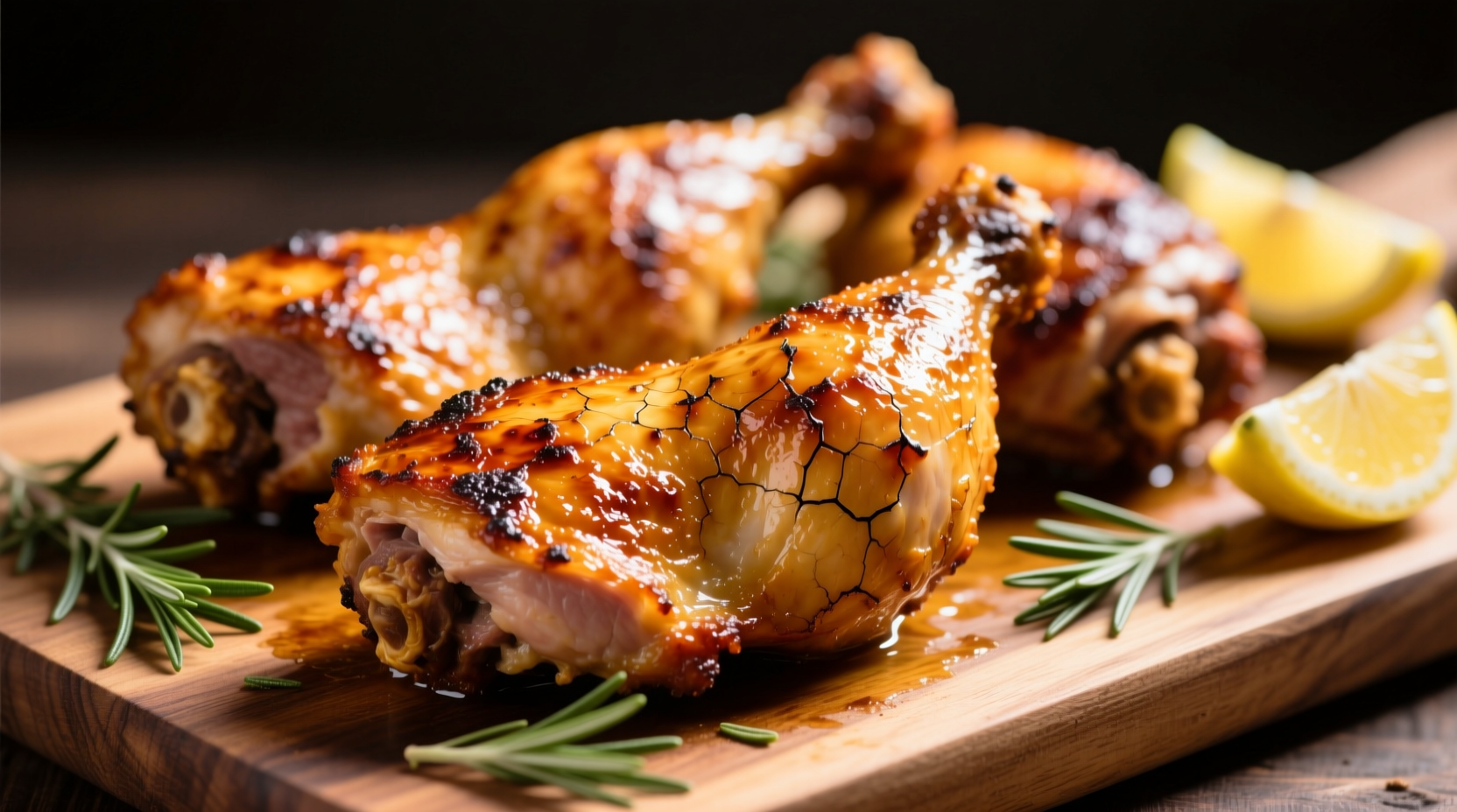 Perfectly roasted chicken thighs with crispy golden skin