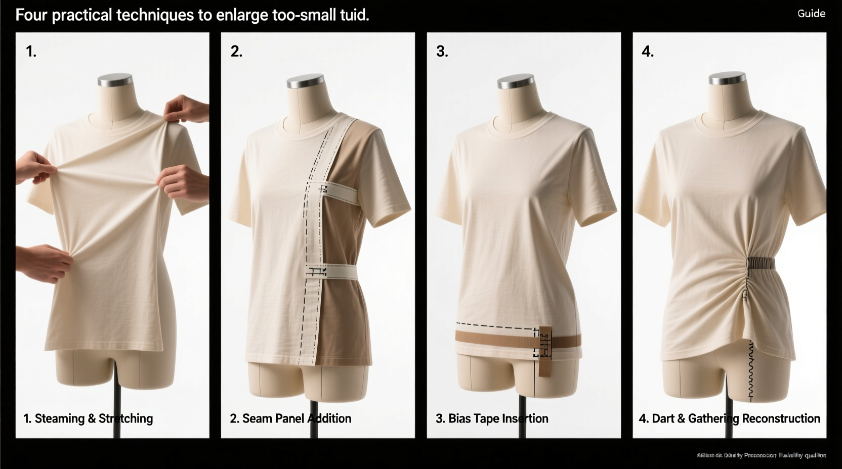 four ways to make a too small t shirt bigger
