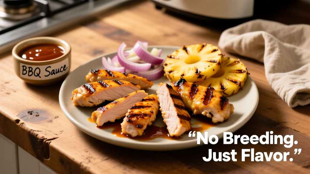 BBQ Chicken Tenders Without Breading (Air Fryer)