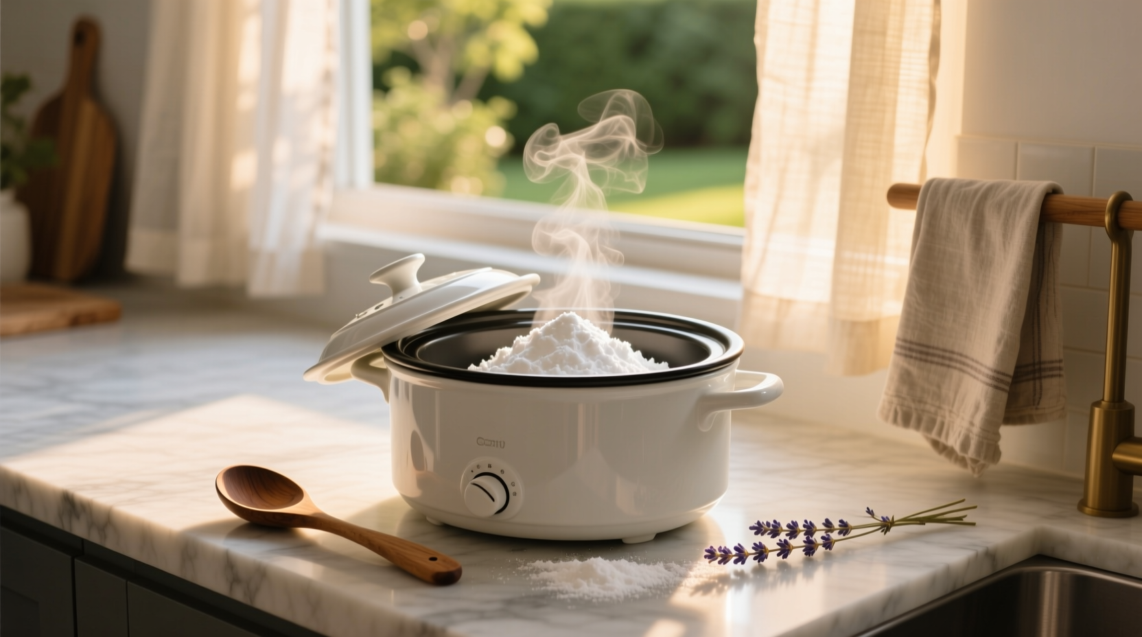 freshen any room with baking soda and a crockpot