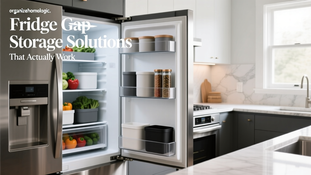 Fridge Gap Storage Solutions That Actually Work