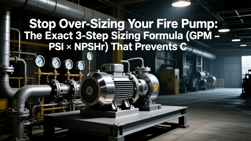 Fire Pump Sizing Formula: Prevent Cavitation & NFPA 20
