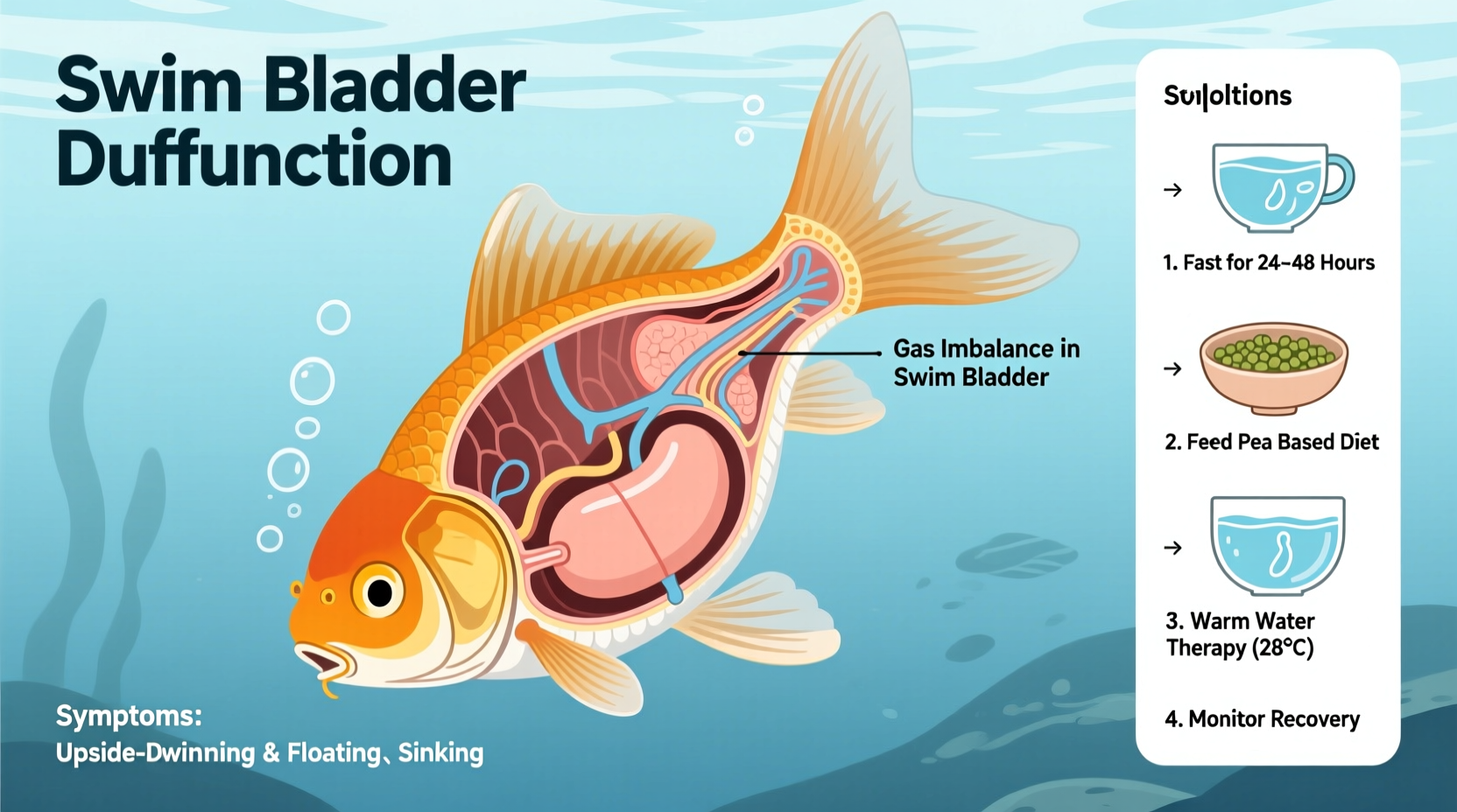 why do goldfish swim upside down and how to fix swim bladder issues