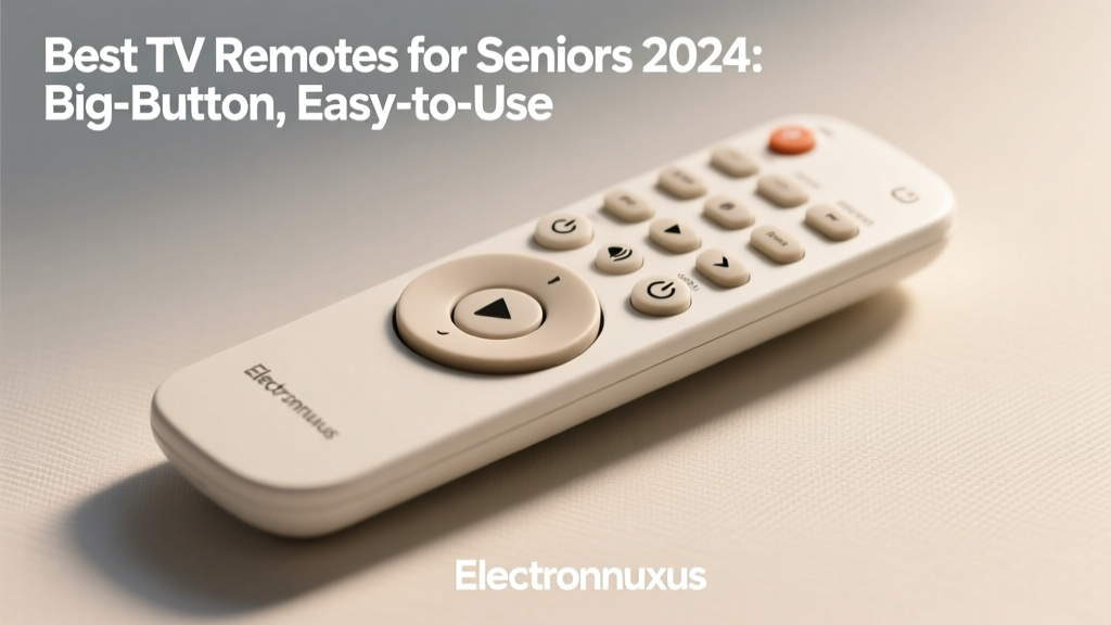 Best TV Remotes for Seniors 2024: Big-Button, Easy-to-Use