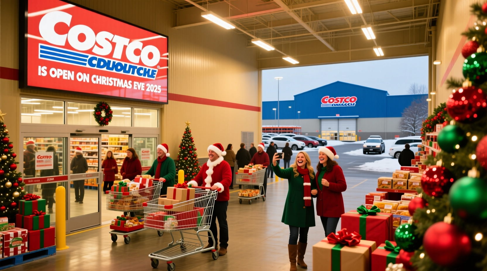 does costco open on christmas eve