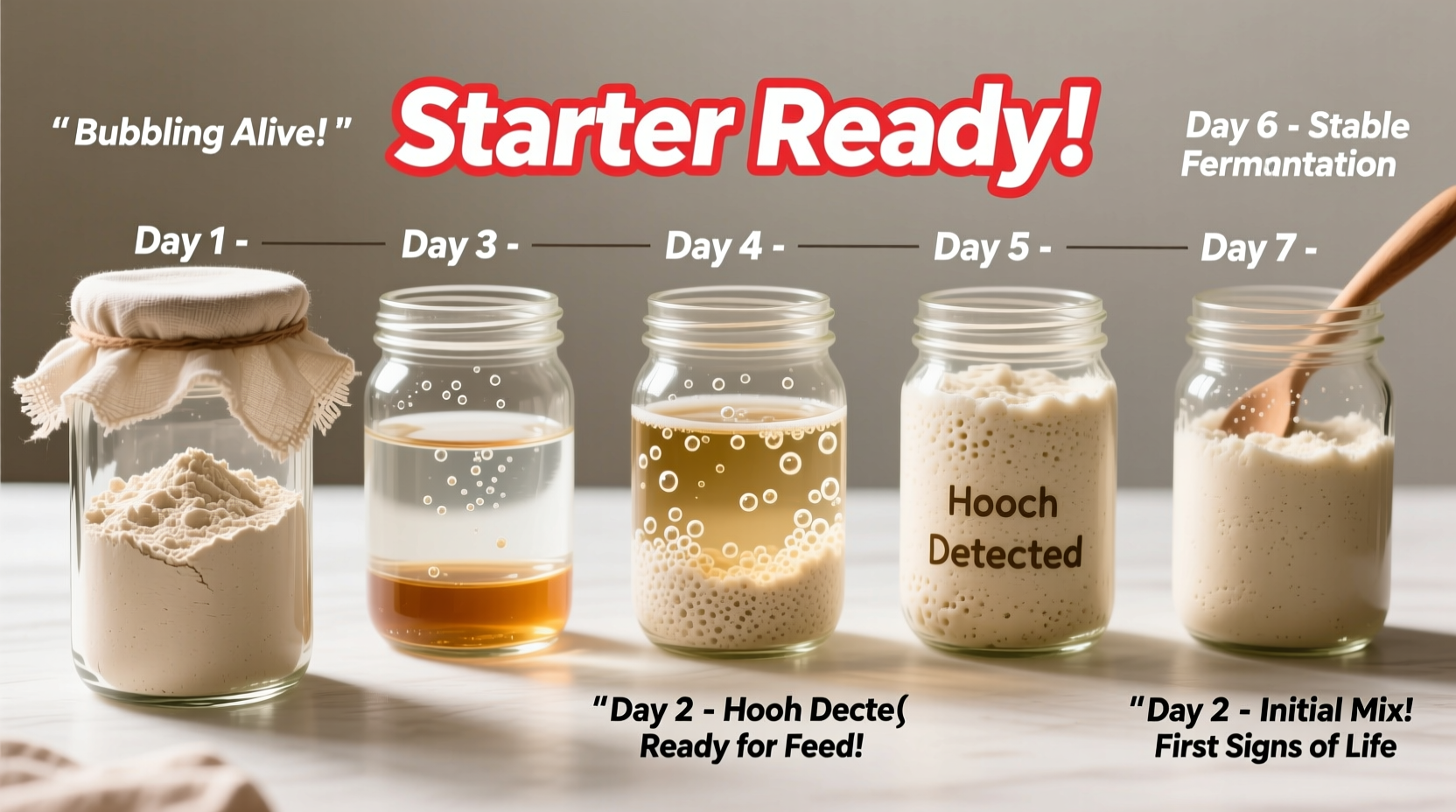 step by step guide to starting a sourdough starter without killing it in week one
