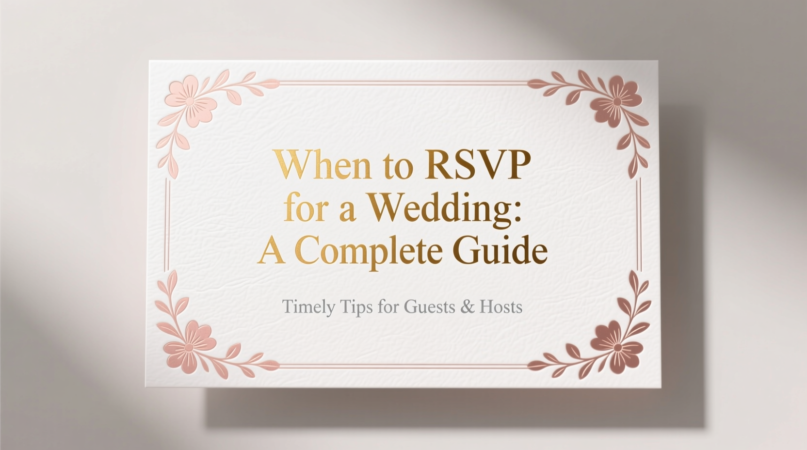 when to rsvp for wedding