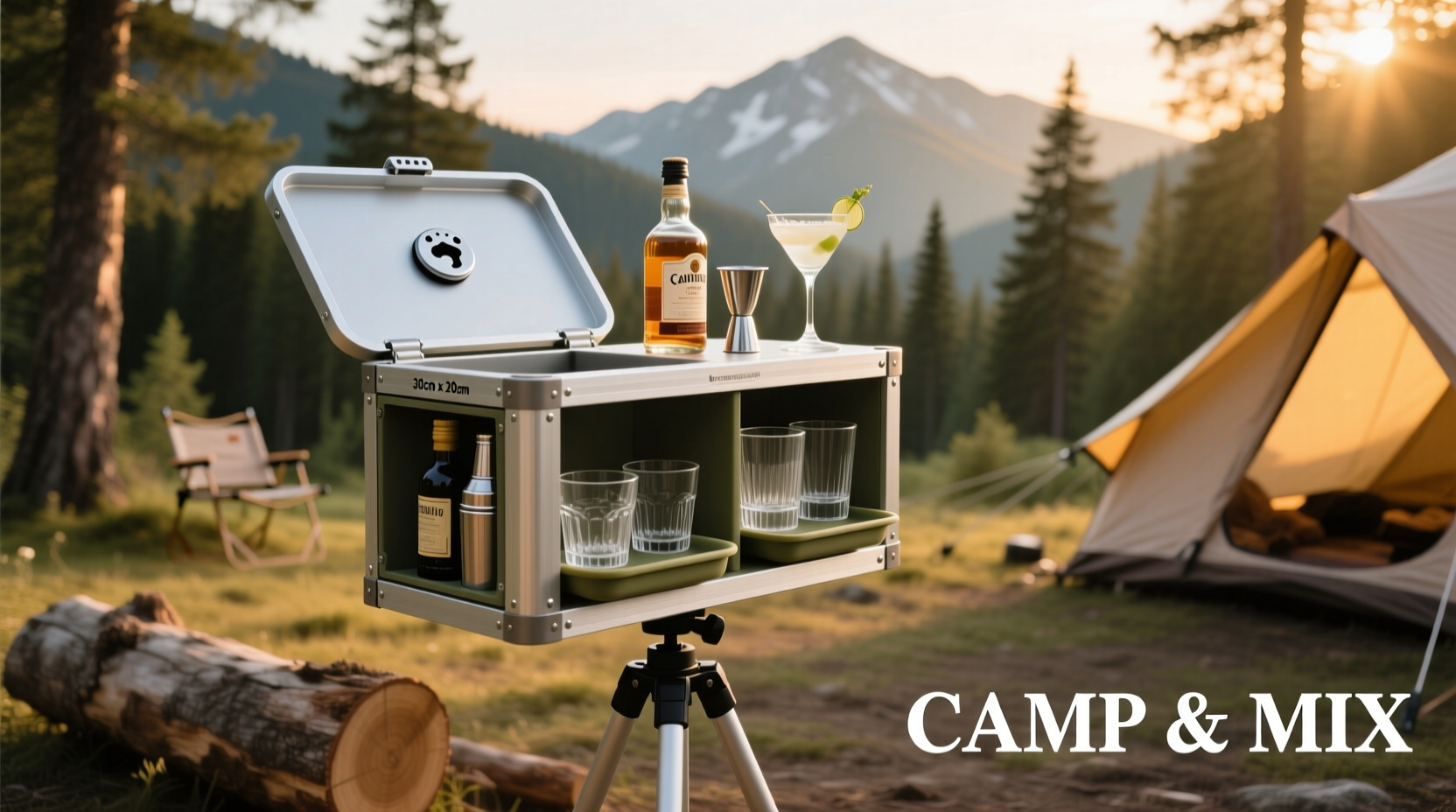 How To Build A Compact Travel Bar For Camping With Spirits