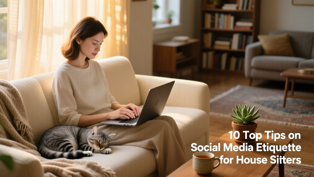 Person using a laptop while a cat naps nearby on a cozy sofa