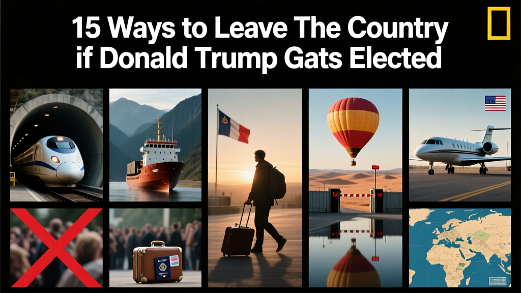 15 Practical, Logistically Viable Ways to Leave the United States If Donald Trump Wins the 2024 Election
