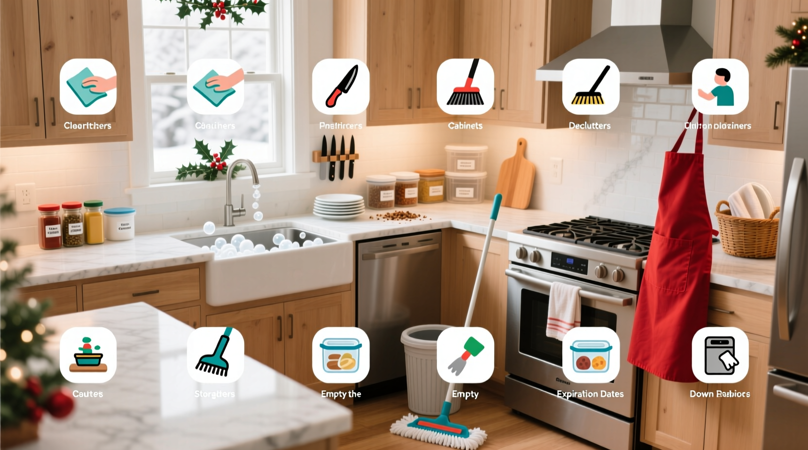 14 easy ways keep kitchen clean holidays