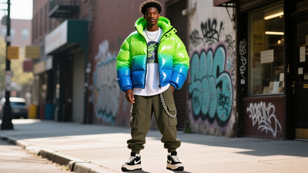 How to Wear Puffer Jackets in Hip Hop Style