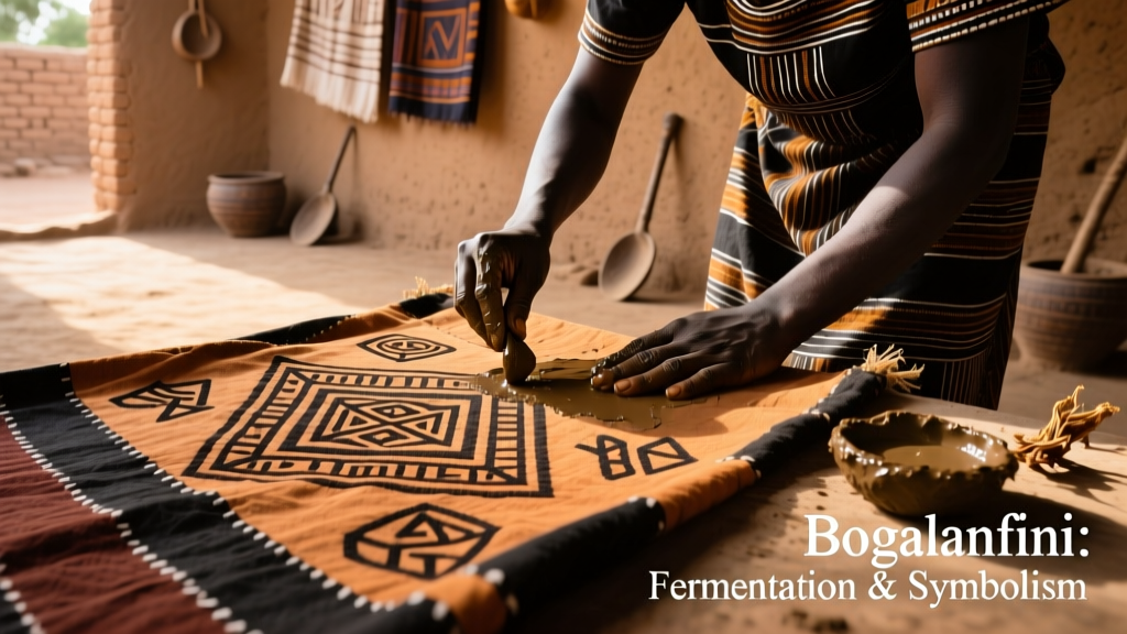 Malian Bogolanfini Mud Cloth Fermentation And Symbolic Design Application