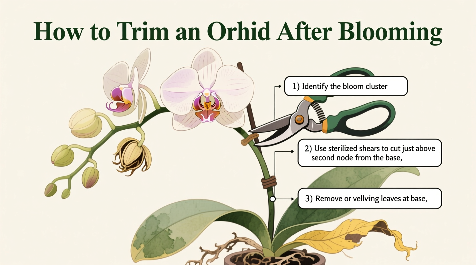 Orchid Pruning: 5 Steps to Rebloom | TheHomeSprouts