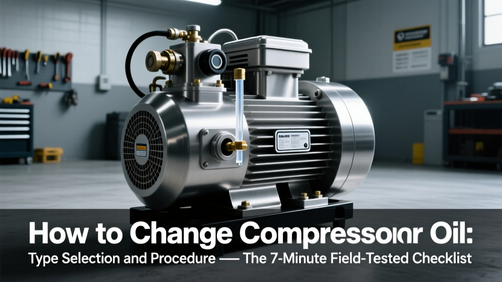 Compressor Oil Change: Type, Steps & Pro Tips