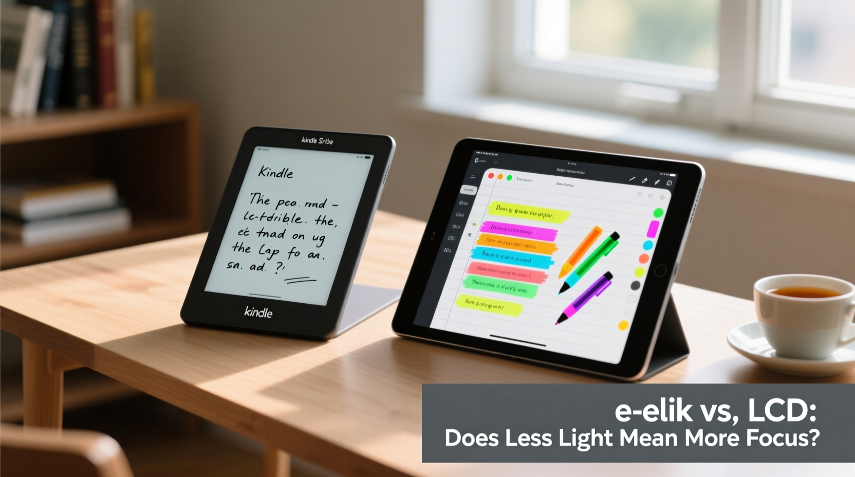 kindle scribe vs ipad for note taking is the e ink screen actually better for focus