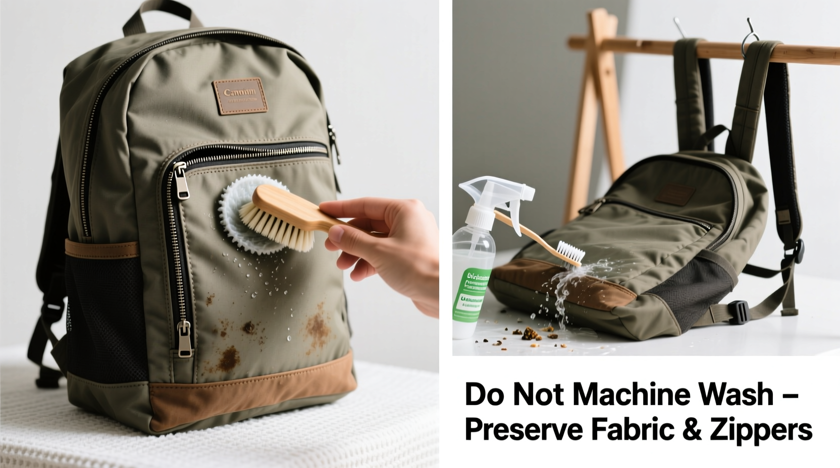 how to deep clean your backpack without ruining the fabric or zippers