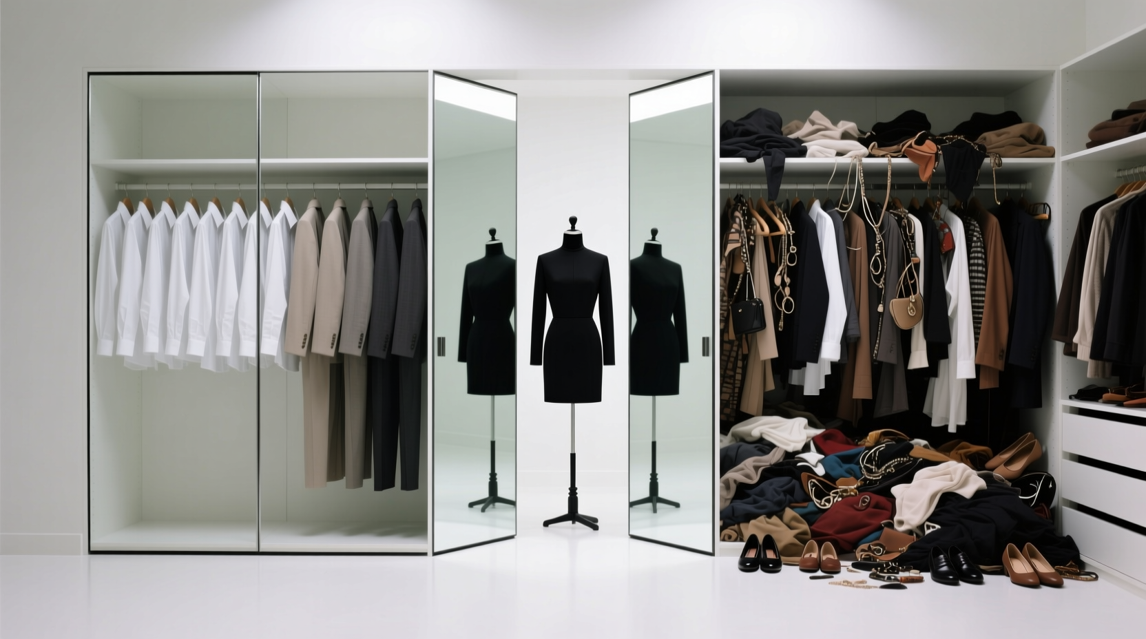 mirrored closet door worth it or just a mirror for mess
