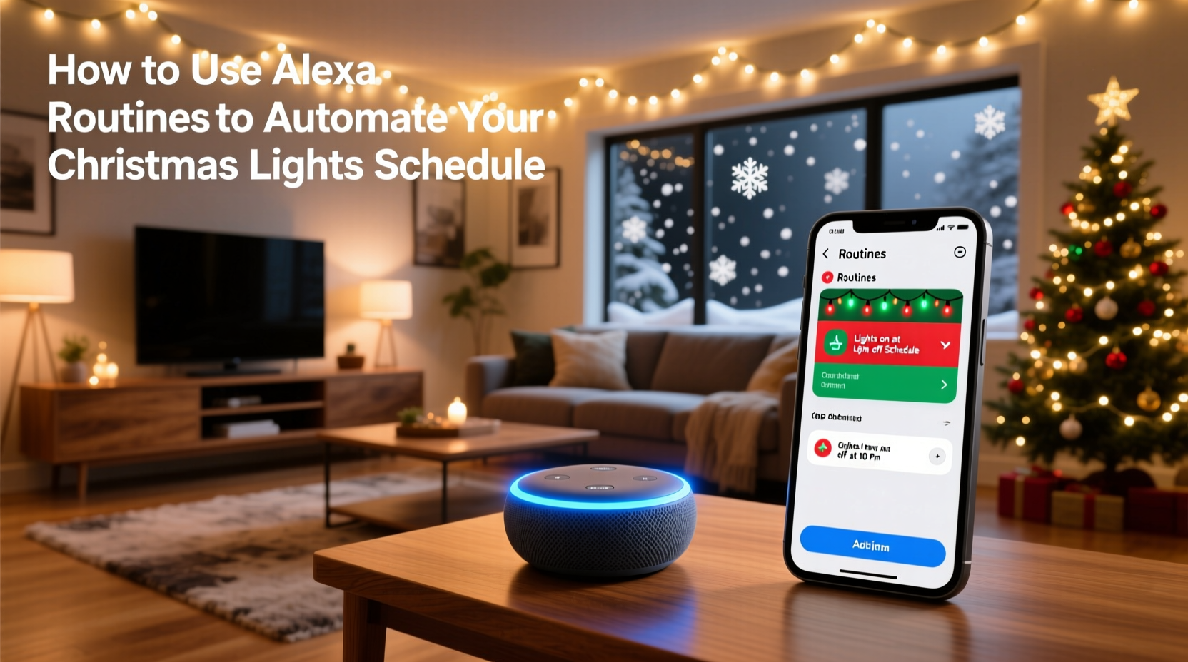 how to use alexa routines to automate your christmas lights schedule