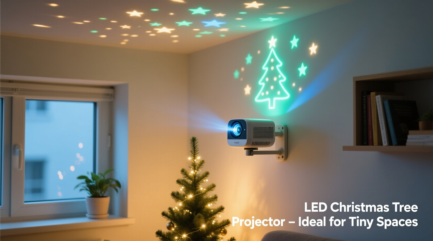 is the led christmas tree projector worth it for small apartments and tiny spaces