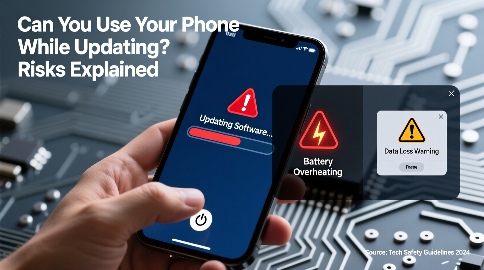 can you use phone while updating software risks explained
