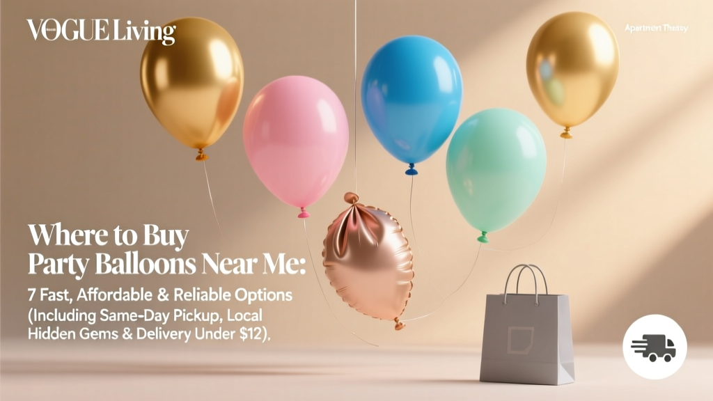 Where to Buy Party Balloons Near Me (2026)