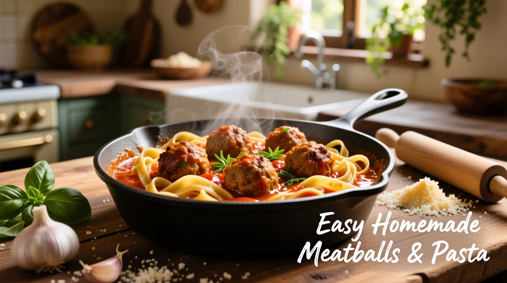 how to cook meatballs and pasta