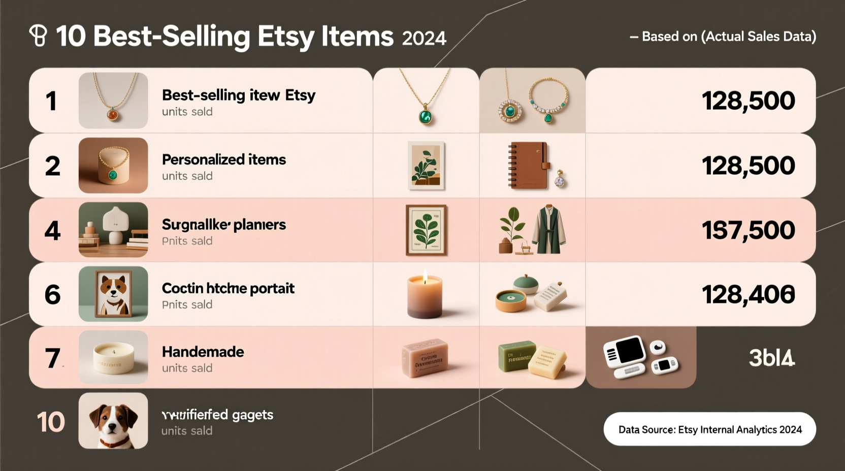 best selling etsy items