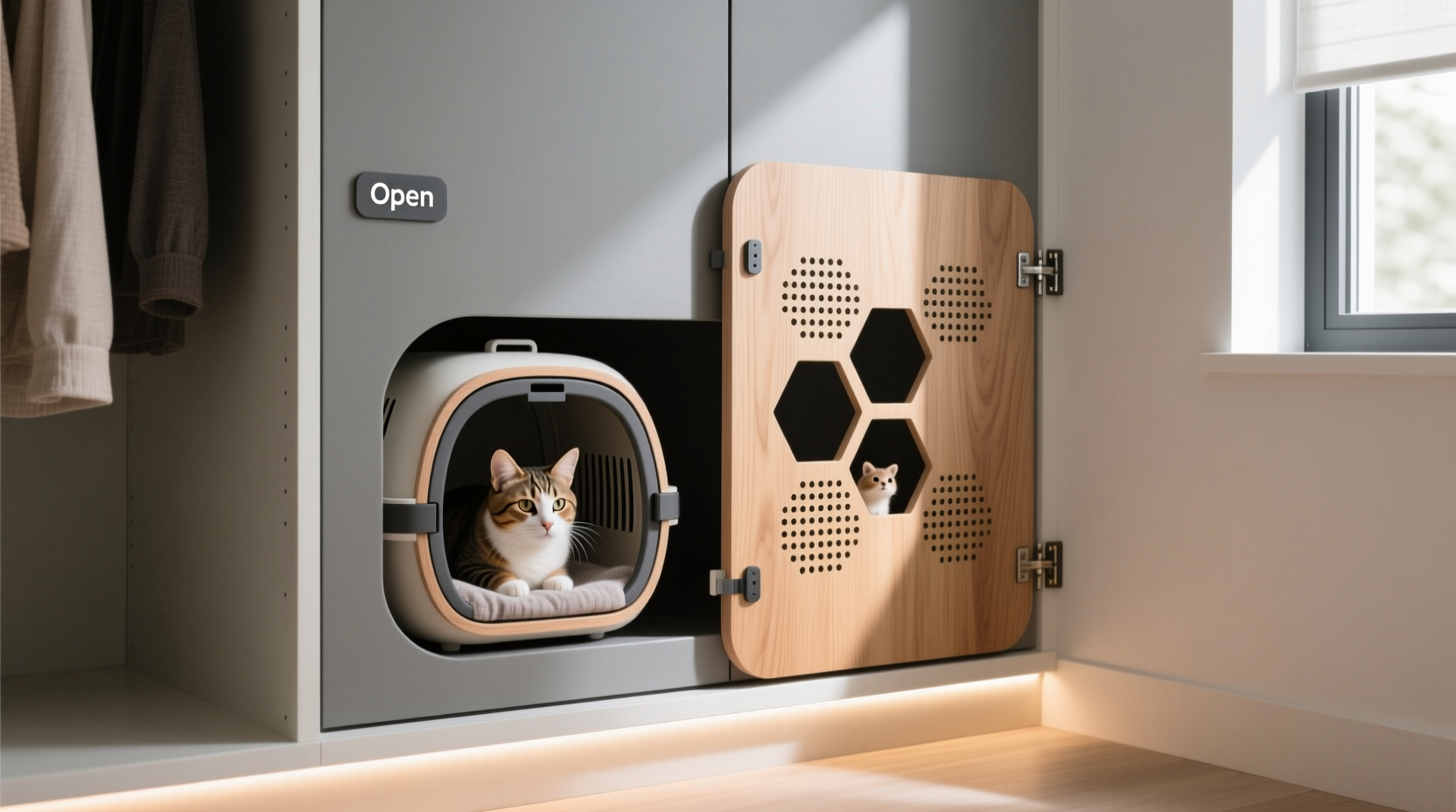 closet organization tips hide pet carriers smartly