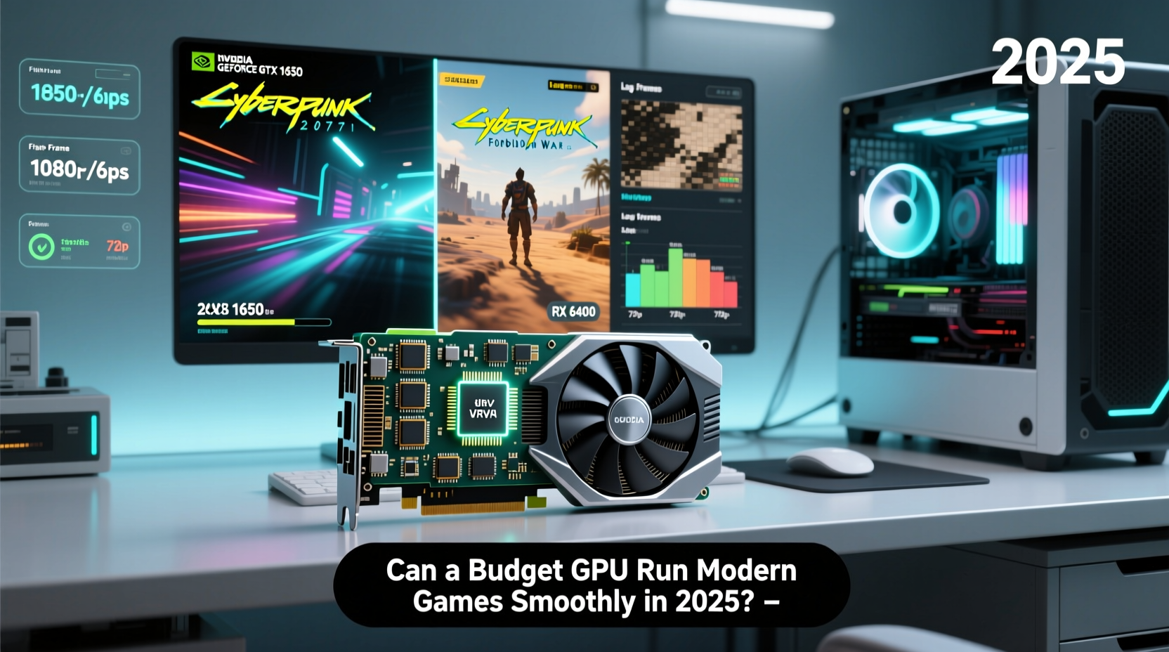 can a budget graphics card run modern games smoothly in 2025