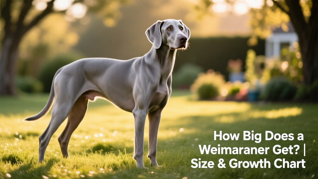 A young adult Weimaraner standing confidently on grass, showcasing its lean, muscular build and distinctive silver-gray coat