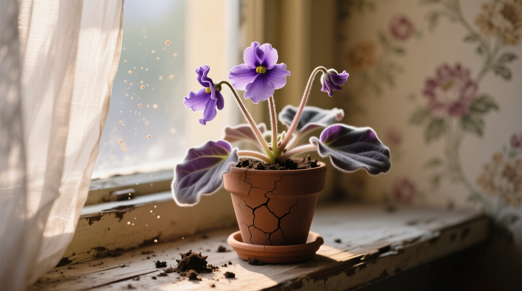 african violet wilting