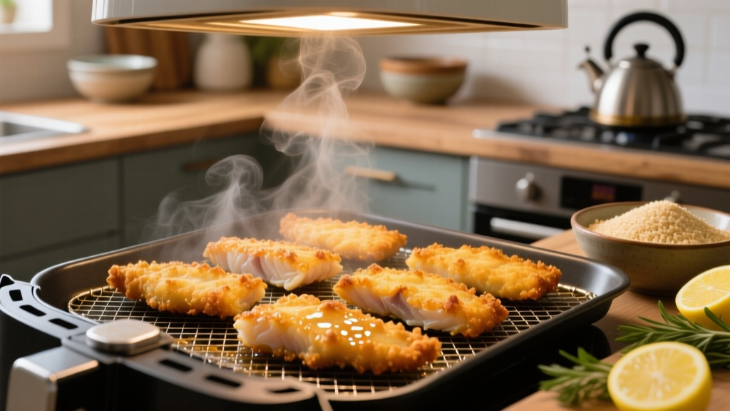 Frozen Breaded Haddock in Air Fryer: Crispy & Safe