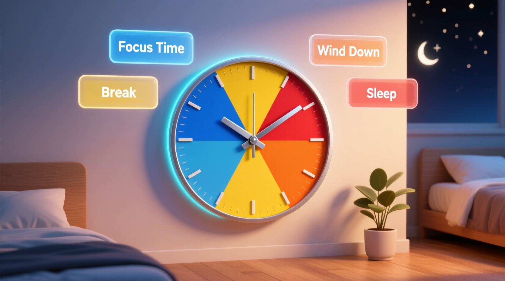 why you should try color coding your clock