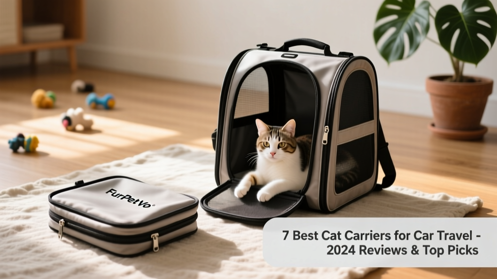 FurPetVo Collapsible Carrier folded flat beside its expanded form, showing compact storage and full-size usability