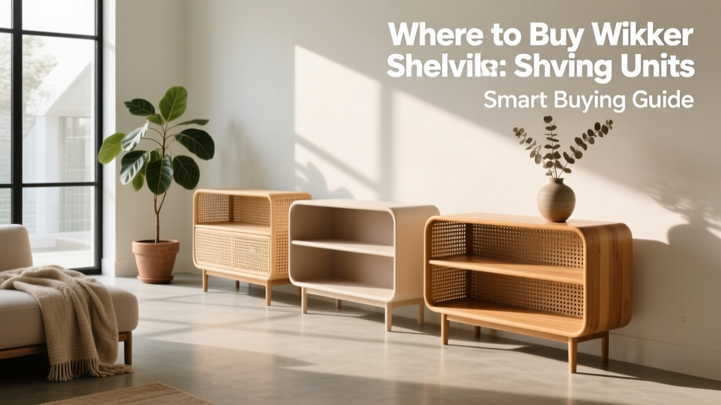 Where to Buy Wicker Shelving Units: Smart Buying Guide