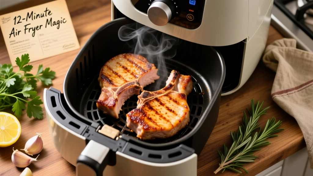 Perfect Air Fryer Boneless Chops in 12 Minutes