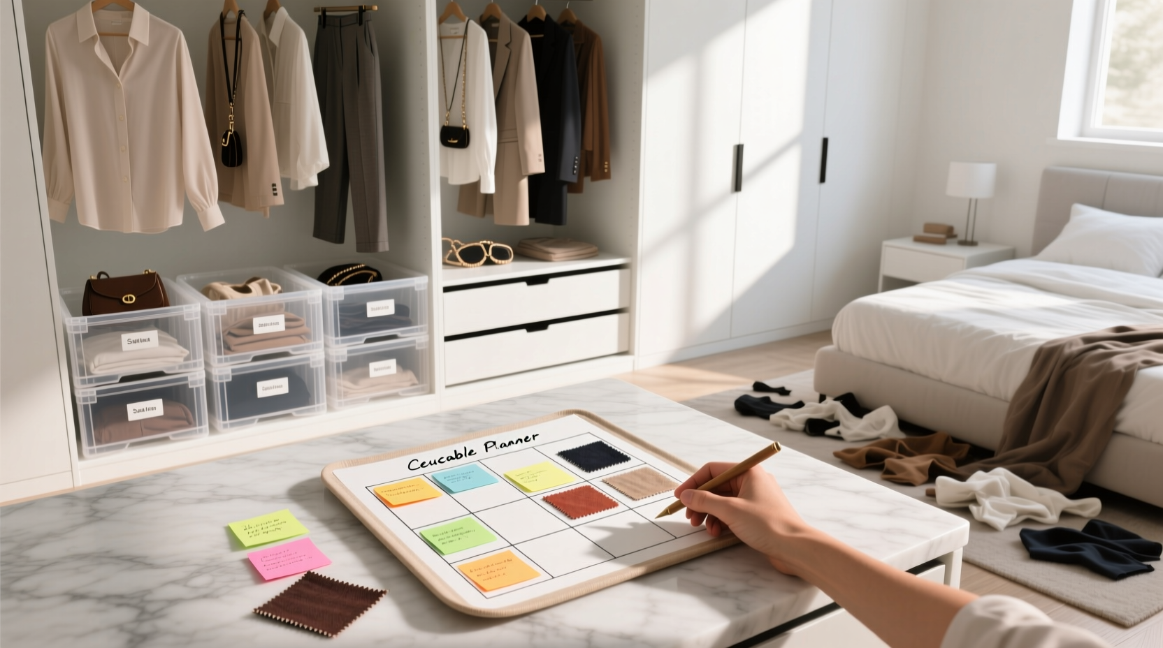 closet organization tips outfit planning without the stains