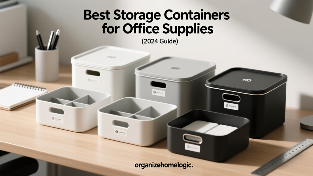 Best Storage Containers for Office Supplies (2024 Guide)