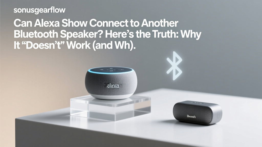 Echo Show Bluetooth Speaker Limitation Explained