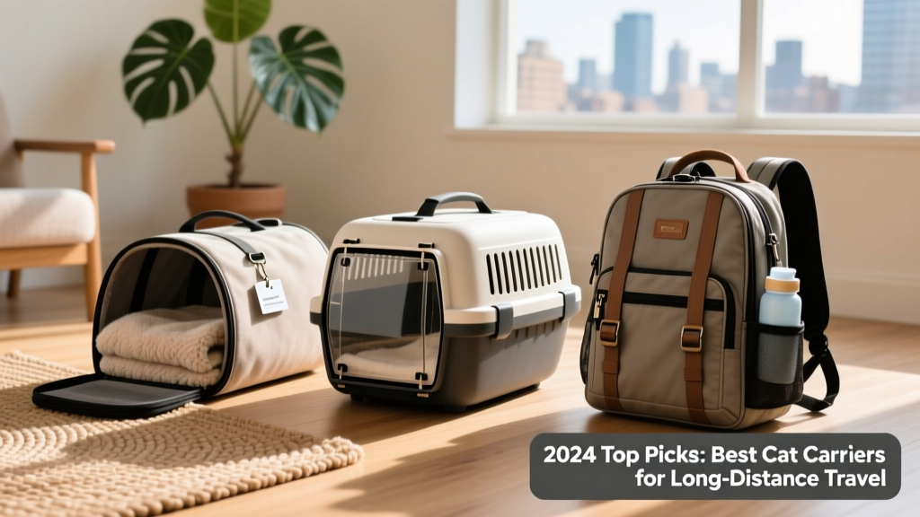 Side-by-side comparison of three top-rated carriers: soft-sided, hard-shell, and backpack-style models