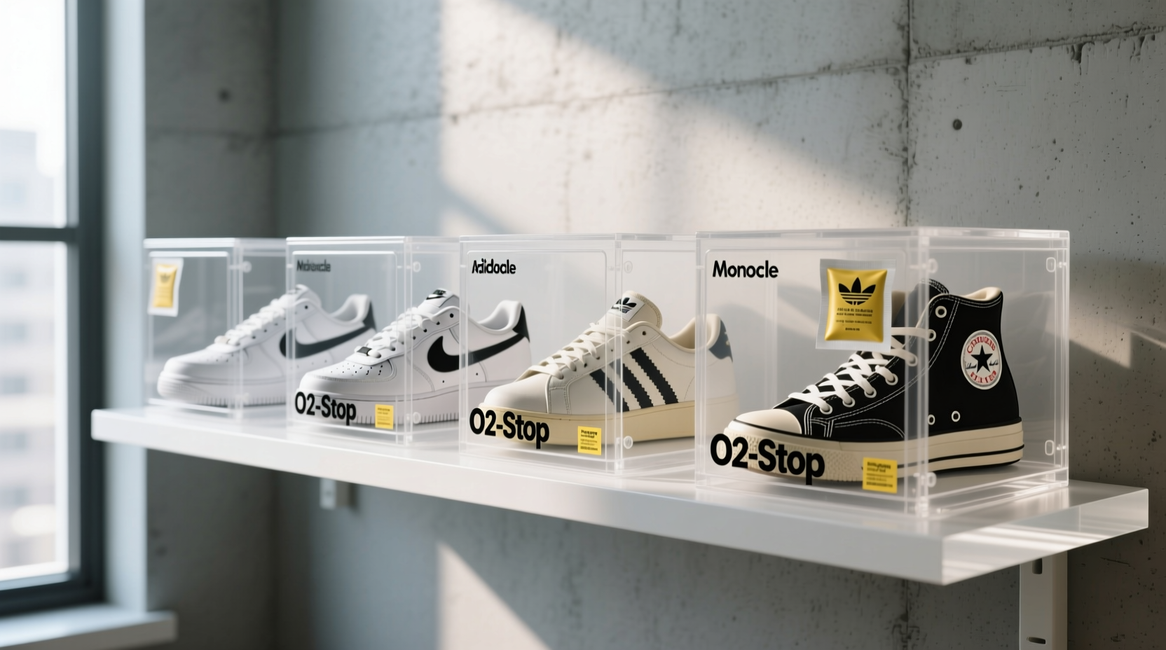 how to store vintage sneakers without yellowing