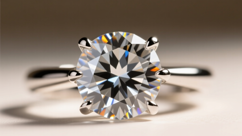 Macro photo of a platinum 950 prong setting securing an Old European Cut diamond, showing the thick culet and high crown profile