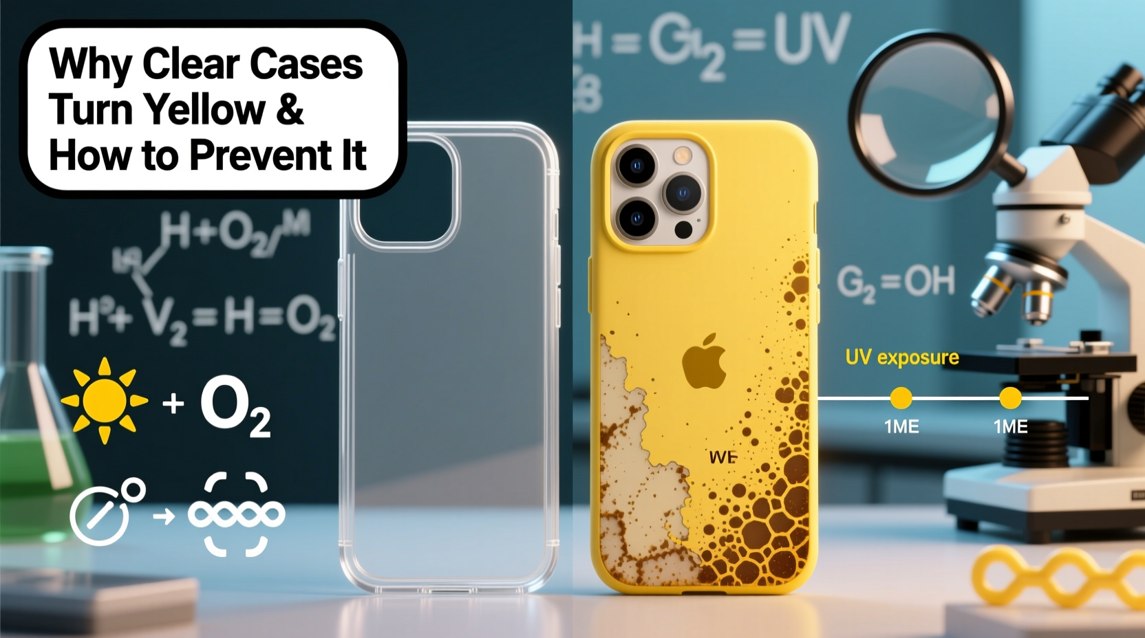 why are clear phone cases turning yellow and how to prevent it