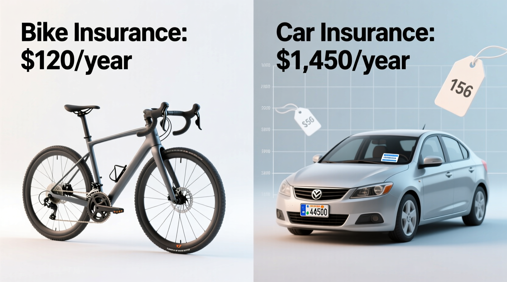 is bike insurance cheaper than car