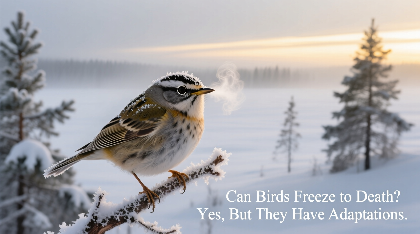 can birds freeze to death