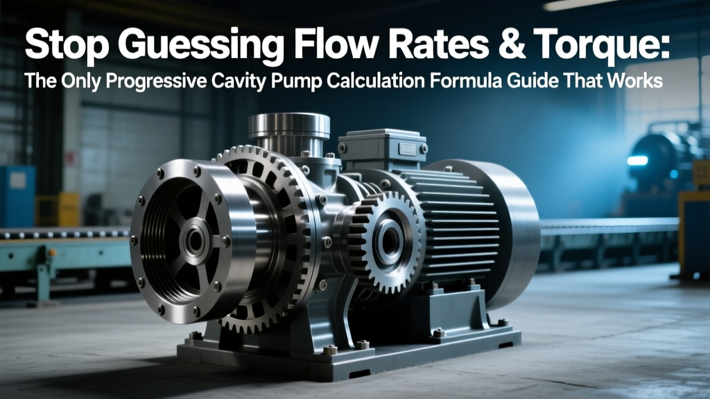 Progressive Cavity Pump Calculations: NPSH, Torque, Power