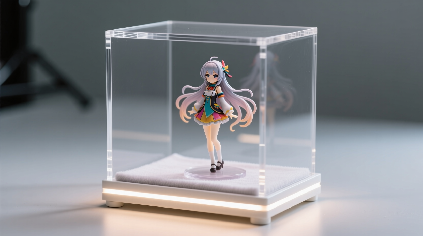 how to clean anime figure display cases