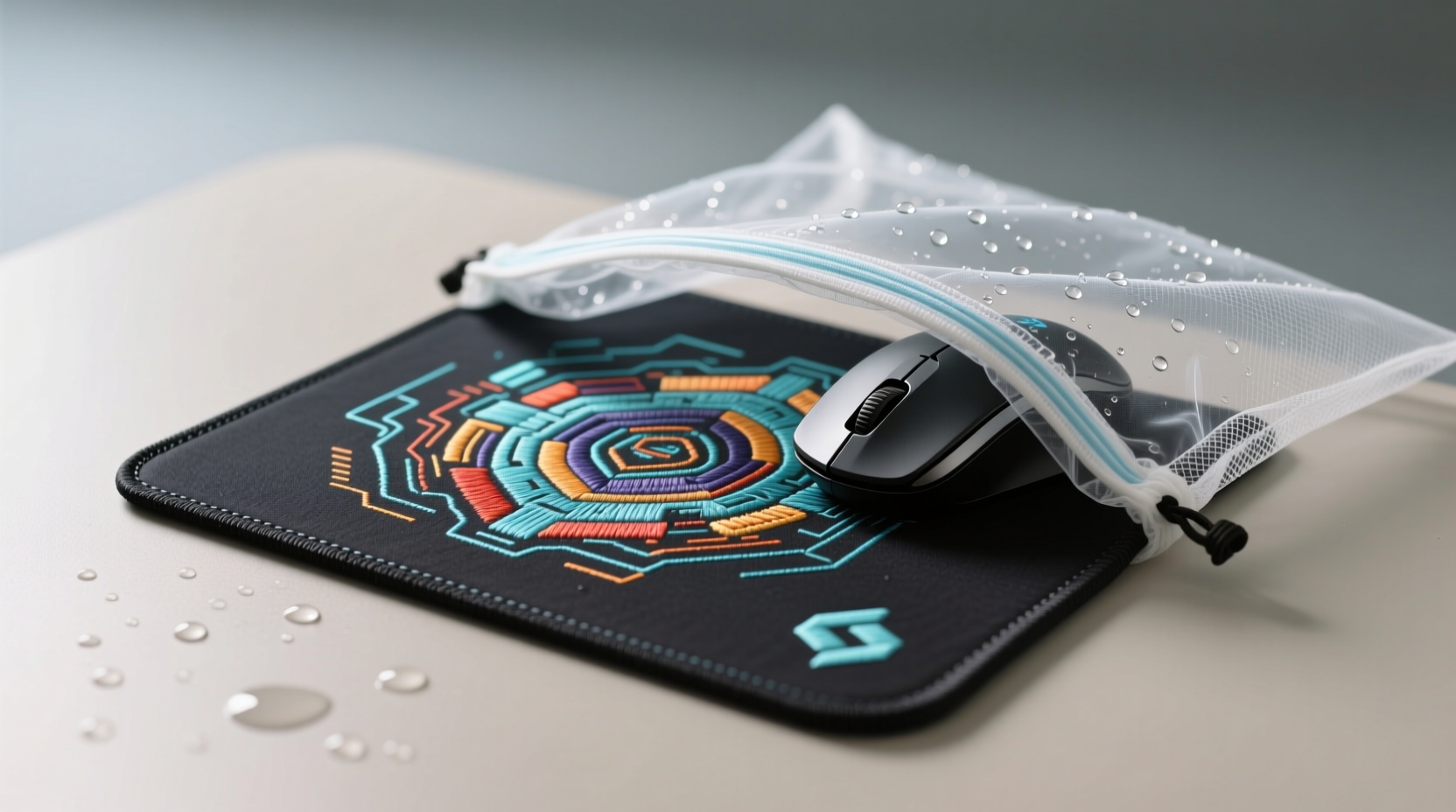 how to wash embroidered gamer mousepads safely